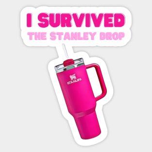 I Survived The Stanley Cup Target Drop Funny Valentine's Day Sticker